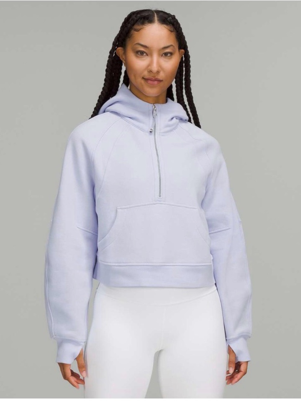 lululemon athletica Scuba Oversized 1/2 Zip Pastel Blue XS/S